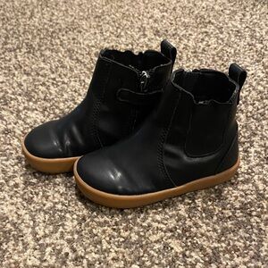 Black Chelsea Toddler Boots by Ten Little